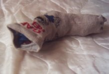 on remplit la chaussette